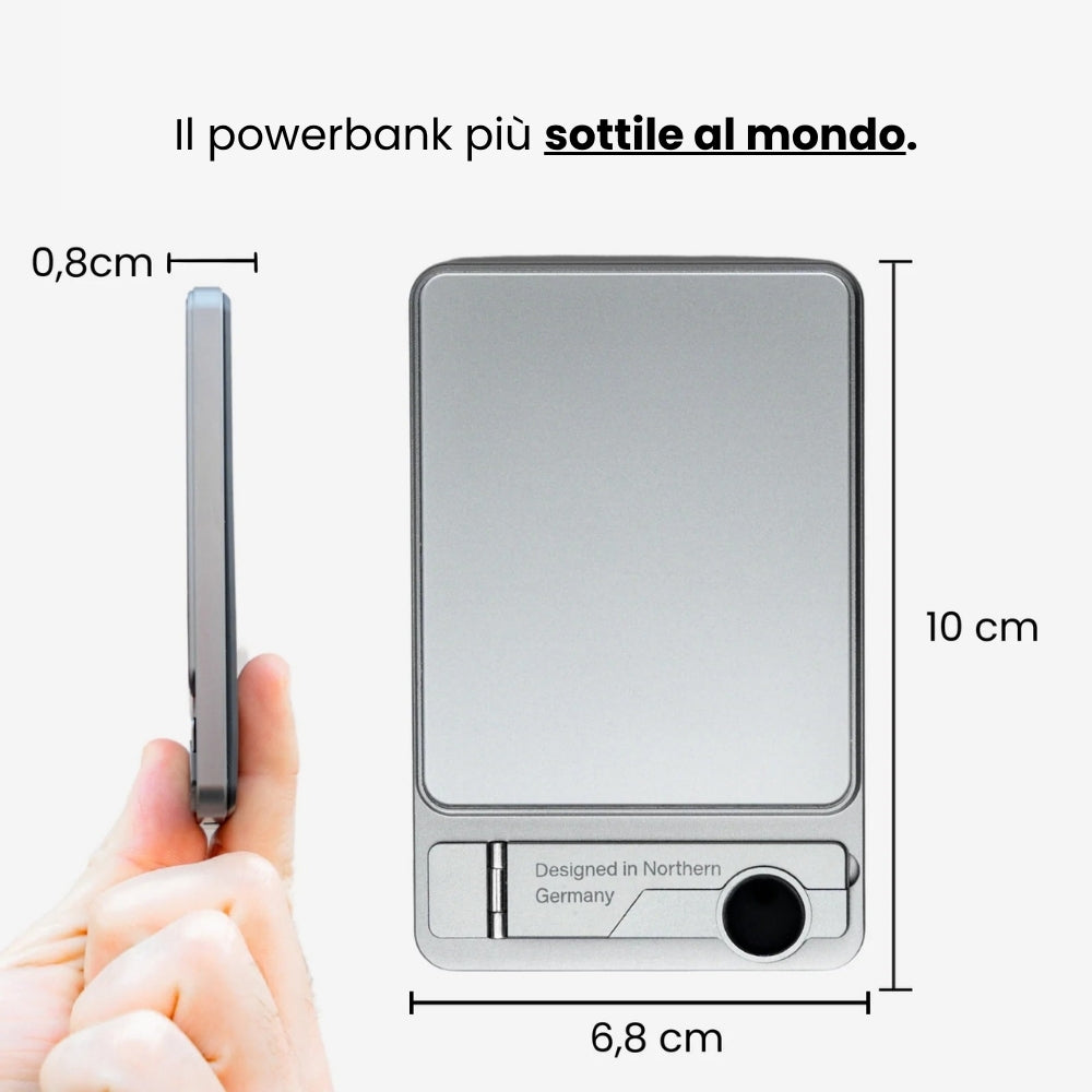 Powerbank Magnetico Ultra Slim con Tecnologia MagSafe